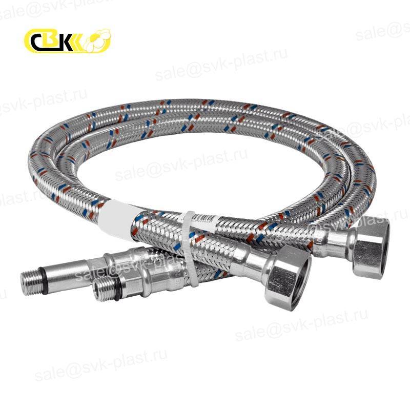 Flexible hose for faucet 1/2" M10 0.4 m (pair)