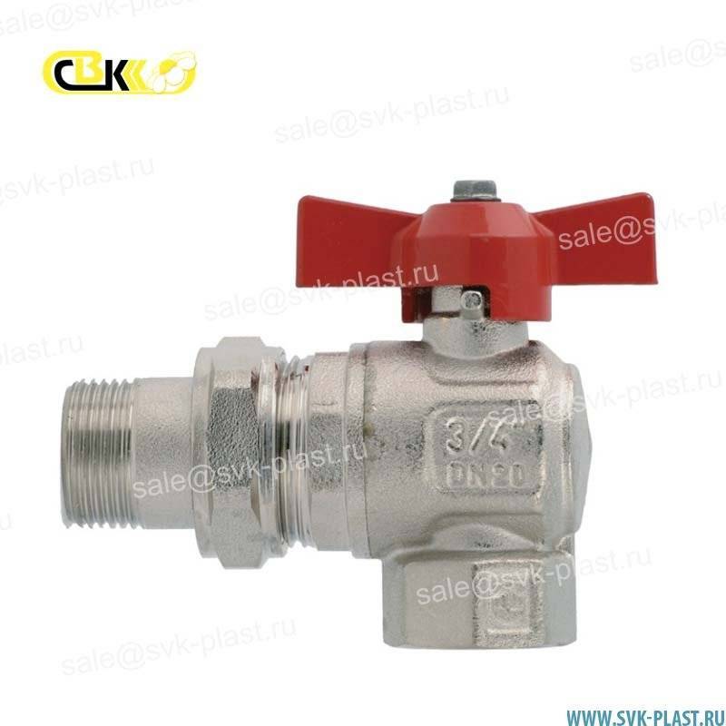 ITAP full-bore ball Valve with cap nut corner IDEAL 298 model HP / BP, butterfly handle