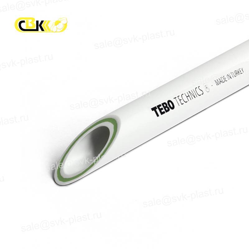 TEBO PP-R Труба SDR6 (PN20) армированная стекловолокном