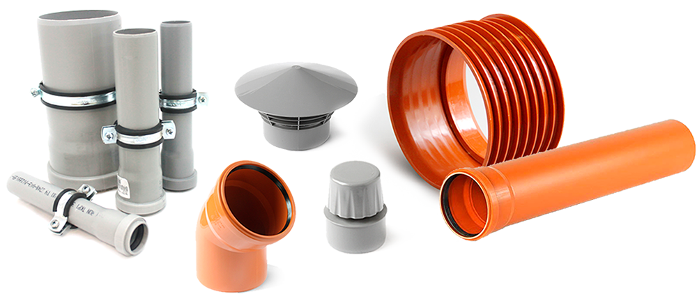 Pipes and fittings for sewer systems Polytron